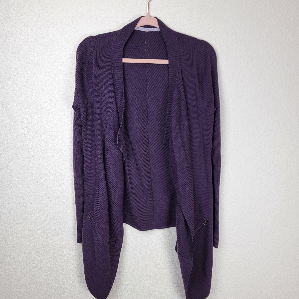 Lululemon Wrap Sweater Cardigan Purple Medium - Picture 2 of 6